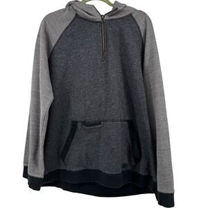 Outpost Makers Men's XXL Quarter Zip Hoodie Fleece Lined Pullover Gray no string